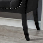 Upholstered Footrest Stool Rectangular Velvet fabric Accent Bench - 50.00L * 18.50W * 24.50H