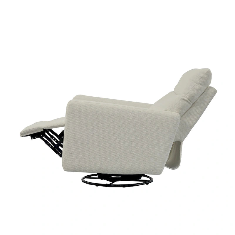 Olmas 33.5W Power Swivel Glider Recliner with USB Charger Set Of 2