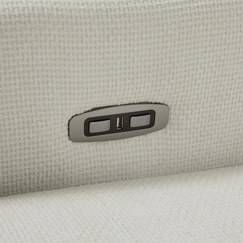 Olmas 33.5W Power Swivel Glider Recliner with USB Charger Set Of 2