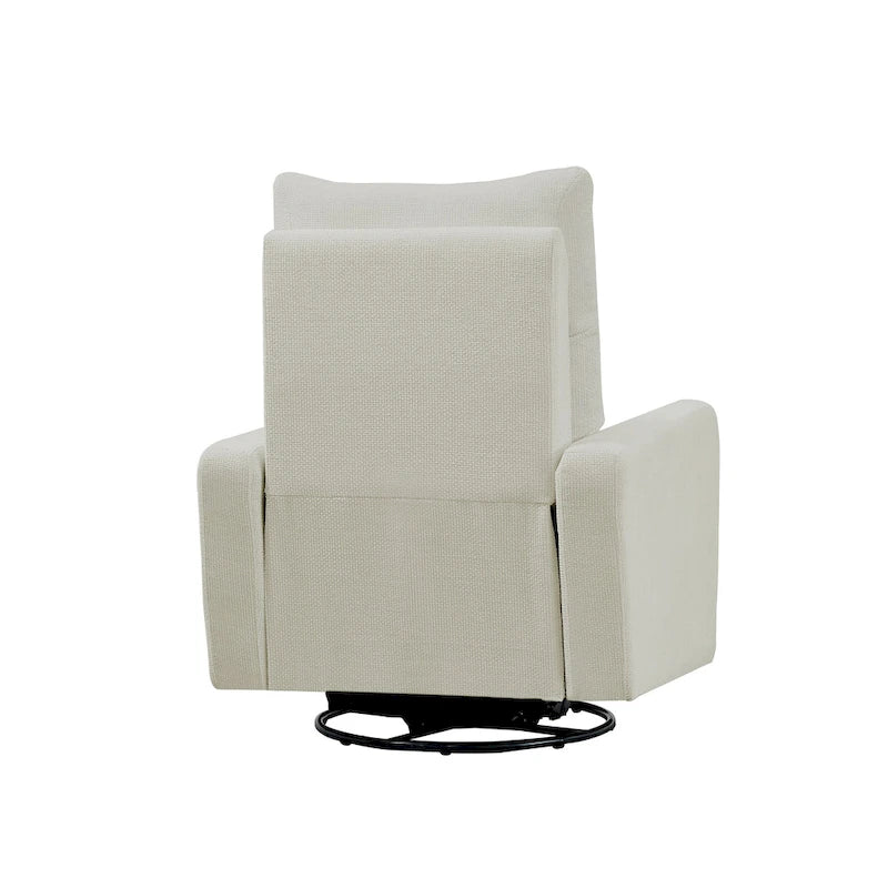 Olmas 33.5W Power Swivel Glider Recliner with USB Charger Set Of 2
