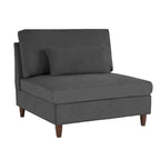 Corduroy Modular Sectional 5 Piece Sofa with Ottoman