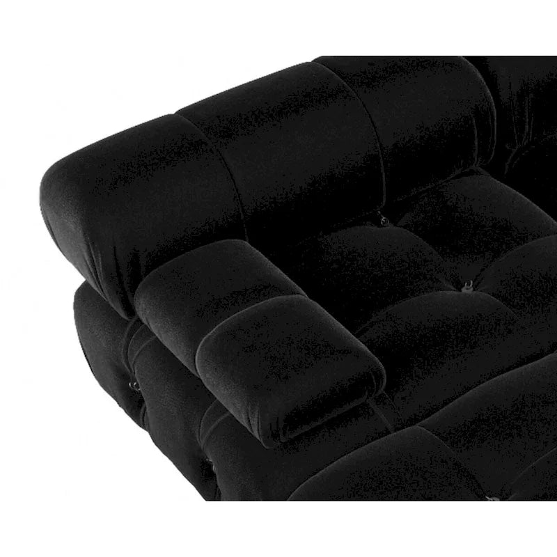 138 Convertible Modular Sectional Sofa, U-Shaped Minimalist Velvet Sofas Couches