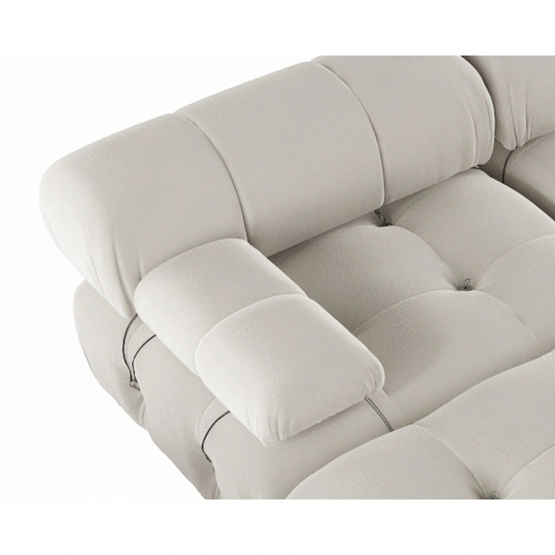 138 Convertible Modular Sectional Sofa, U-Shaped Minimalist Velvet Sofas Couches