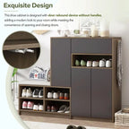 Multi-functional Shoe Storage Bench with Padded Seat