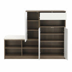 Multi-functional Shoe Storage Bench with Padded Seat