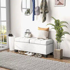 Upholstered End of Bed Bench with Steel Frame