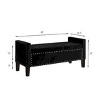 Upholstered Tufted Storage Rectangular Bench