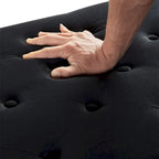 Upholstered Tufted Storage Rectangular Bench