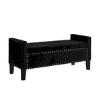 Upholstered Tufted Storage Rectangular Bench