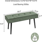 Entryway Bench - 39.4D x 13.8W x 16.5H