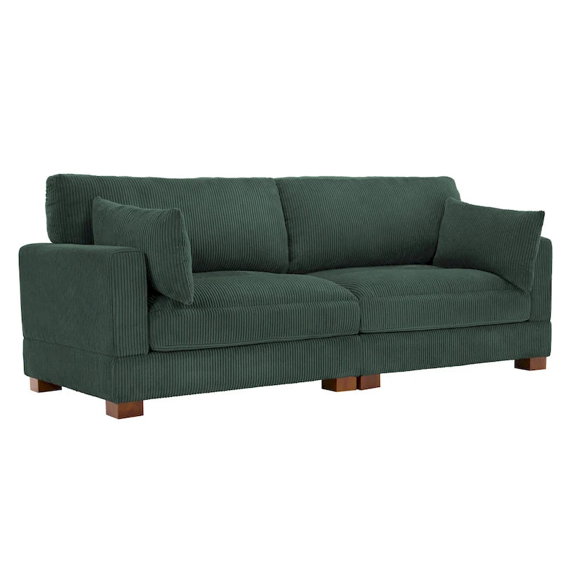 Corduroy Upholstered Modular Sectional Sofa for Living Room