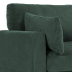 Corduroy Upholstered Modular Sectional Sofa for Living Room