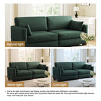 Corduroy Upholstered Modular Sectional Sofa for Living Room