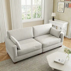 Corduroy Upholstered Modular Sectional Sofa for Living Room