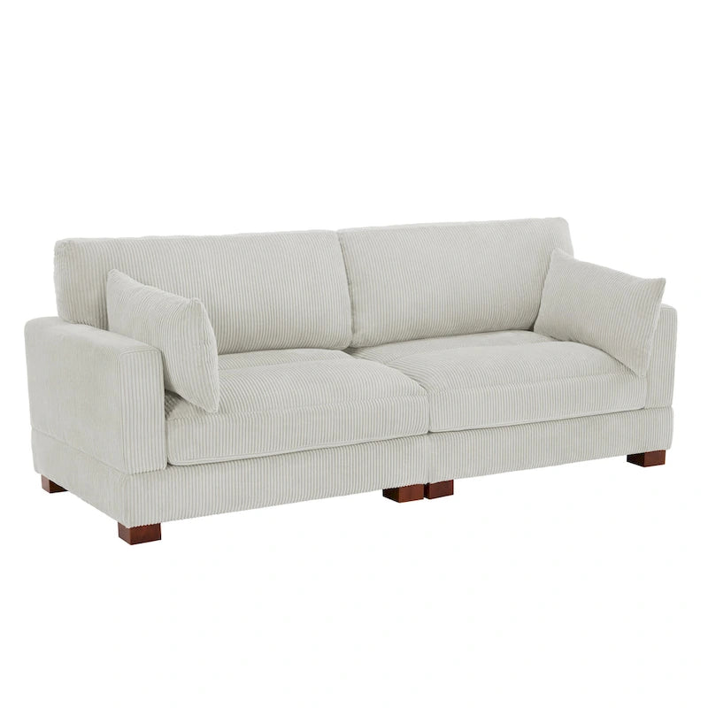 Corduroy Upholstered Modular Sectional Sofa for Living Room