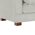 Corduroy Upholstered Modular Sectional Sofa for Living Room