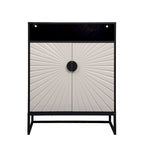 5-Tier Shoe Storage Cabinet, Wooden Shoe Cabinet with Doors Shoe Organizer with Open Shelves for Entryway, Hallway, Living Room