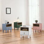 Single drawer bedside table,wooden bedside table, bedside table with drawer, compact bedside table, Nordic style bedside table
