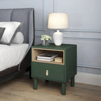 Single drawer bedside table,wooden bedside table, bedside table with drawer, compact bedside table, Nordic style bedside table