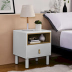 Single drawer bedside table,wooden bedside table, bedside table with drawer, compact bedside table, Nordic style bedside table