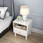 Single drawer bedside table,wooden bedside table, bedside table with drawer, compact bedside table, Nordic style bedside table