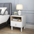 Single drawer bedside table,wooden bedside table, bedside table with drawer, compact bedside table, Nordic style bedside table