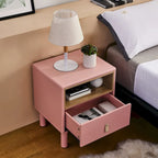 Single drawer bedside table,wooden bedside table, bedside table with drawer, compact bedside table, Nordic style bedside table