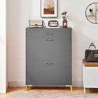 Space-Saving Freestanding Modern Shoe Storage Cabinet for Entryway, Hallway, Living Room