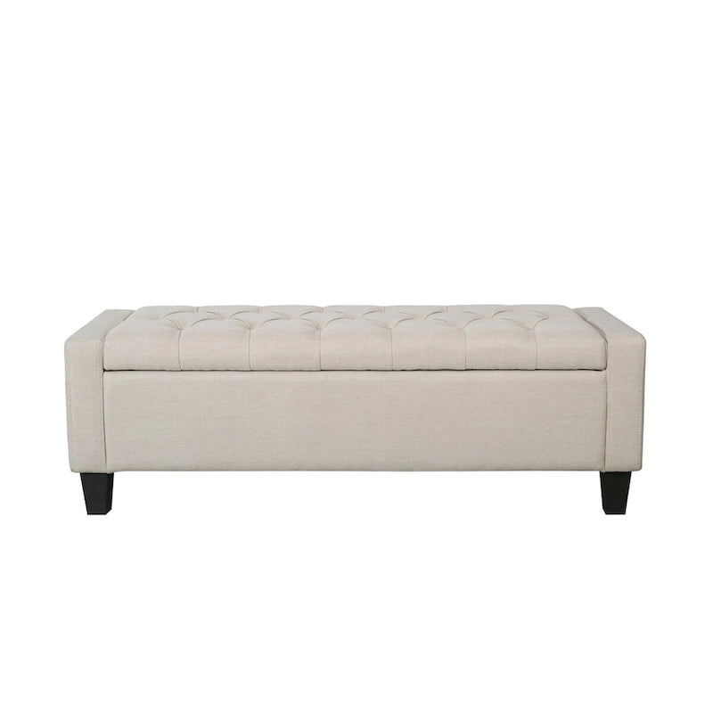 Porthos Home Wren Fabric Button Tufted Storage Bench