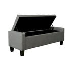Porthos Home Wren Fabric Button Tufted Storage Bench