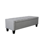 Porthos Home Wren Fabric Button Tufted Storage Bench