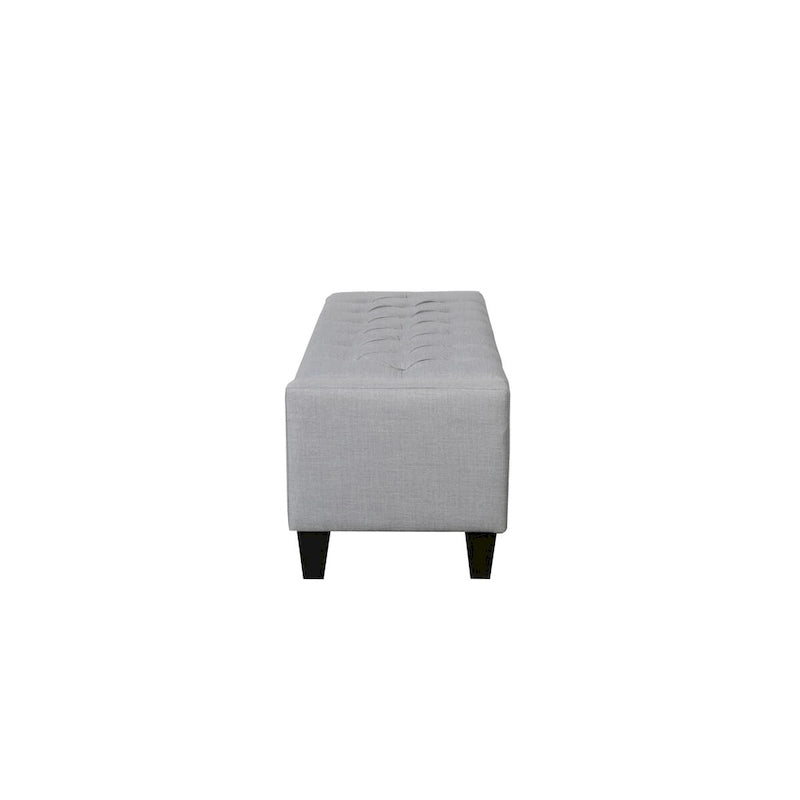 Porthos Home Wren Fabric Button Tufted Storage Bench