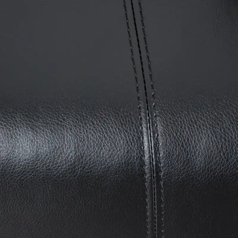 2-Piece Classic Faux Leather Manual Reclining Living Room Sofa Set with Console and Cup Holders