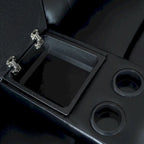 2-Piece Classic Faux Leather Manual Reclining Living Room Sofa Set with Console and Cup Holders