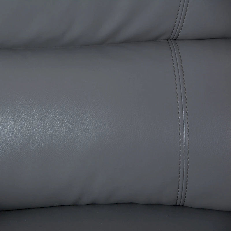 2-Piece Classic Faux Leather Manual Reclining Living Room Sofa Set with Console and Cup Holders