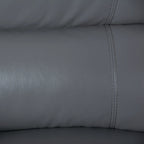 2-Piece Classic Faux Leather Manual Reclining Living Room Sofa Set with Console and Cup Holders