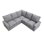 Power Recliner Chair Linen Upholstered L-Shaped Sectional Sofa, Home Theater Seating Soft Chair with USB Port for Living Room