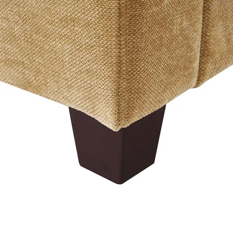 LUE BONA 81  Modern Corduroy 3 Seater Sofa, Polyester Rectangle Upholstered Sofa with Wood Base for Living Room