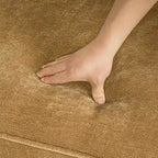 LUE BONA 81  Modern Corduroy 3 Seater Sofa, Polyester Rectangle Upholstered Sofa with Wood Base for Living Room