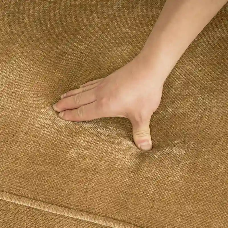 LUE BONA 81  Modern Corduroy 3 Seater Sofa, Polyester Rectangle Upholstered Sofa with Wood Base for Living Room