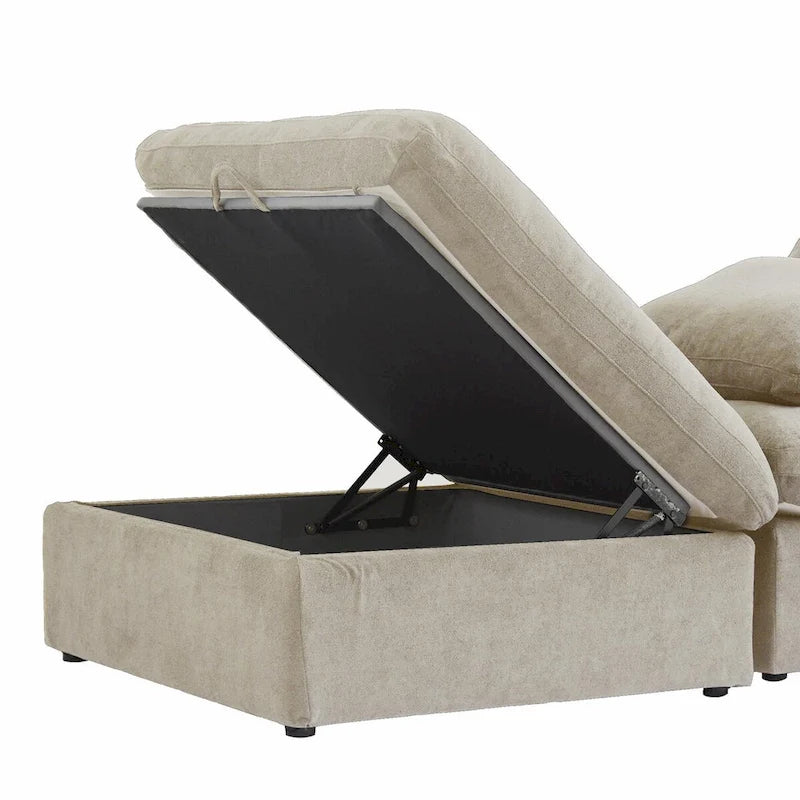 Cloud Modular Sectional Sofa,Down Filled Comfort Sofa Couch for Living Room