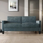 CraftPorch Corduroy Mid-Century Modern Velvet Upholstered 2-Piece Living Room Set