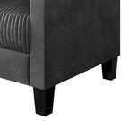 CraftPorch Corduroy Mid-Century Modern Velvet Upholstered 2-Piece Living Room Set