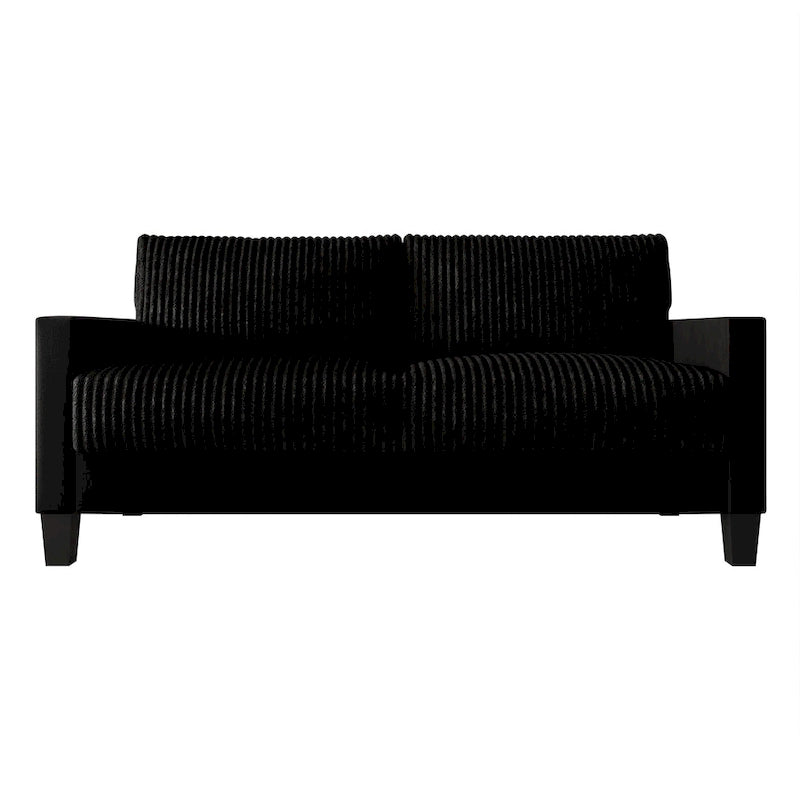 CraftPorch Corduroy Mid-Century Modern Velvet Upholstered 2-Piece Living Room Set