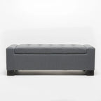 Modern Upholstered Storage Bench for Living Room Entryway