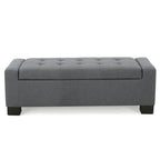 Modern Upholstered Storage Bench for Living Room Entryway