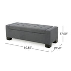 Modern Upholstered Storage Bench for Living Room Entryway