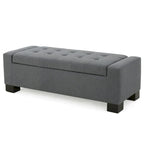 Modern Upholstered Storage Bench for Living Room Entryway