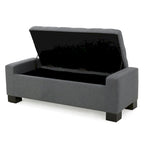 Modern Upholstered Storage Bench for Living Room Entryway