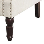 COZYMAN Modern Armchair Solid Wood Upholstered Fabric/Faux Leather Set of 2 Accent Chairs for Living Room